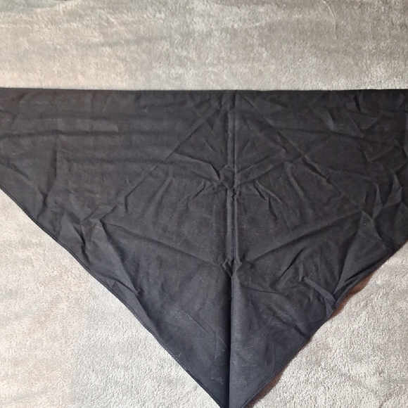 Harley-Davidson Black Triangle Bandana with Orange and White Accents - Picture 3 of 5